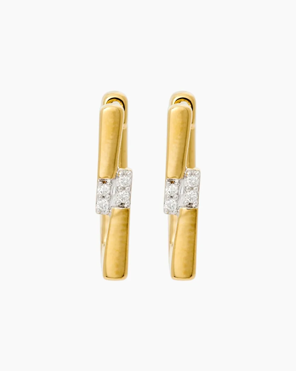 Brillant-Creolen, ca. 0,05 ct