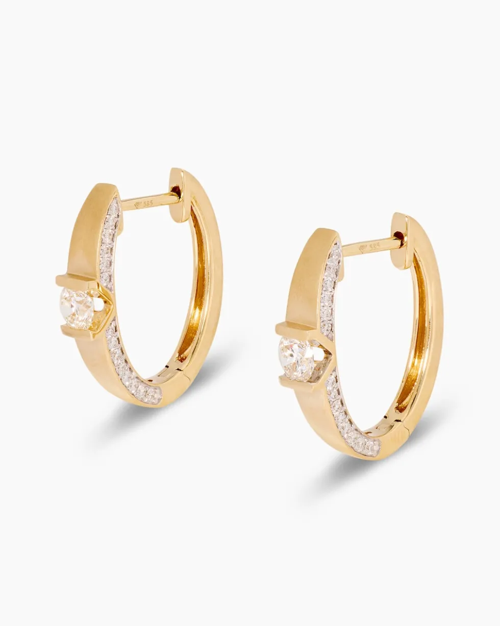 Brillant-Creolen 0,75 ct