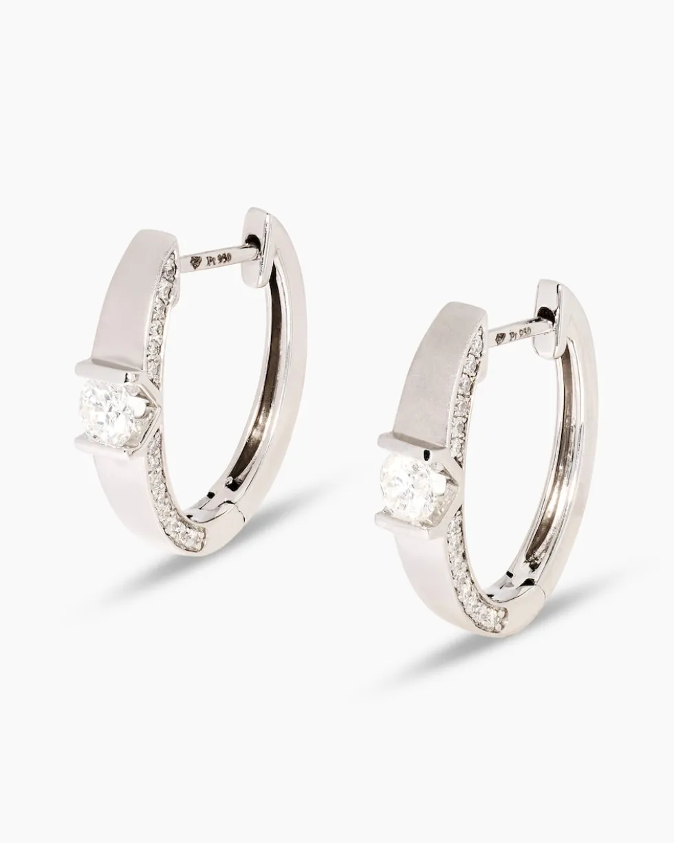 Brillant-Creolen 0,75 ct
