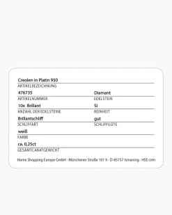 Brillant-Creolen 0,25 ct