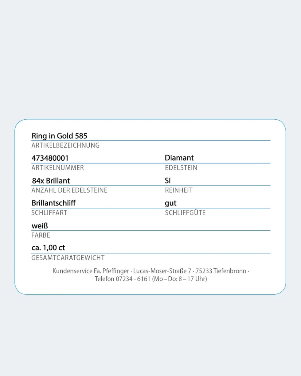 Brillant-Flexring ca. 1,00 ct