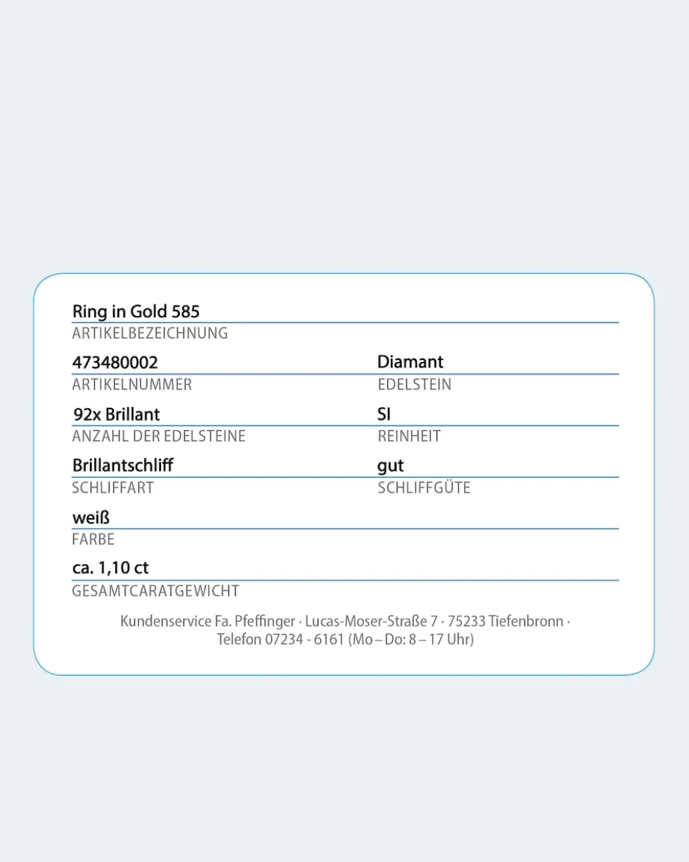 Brillant-Flexring ca. 1,00 ct