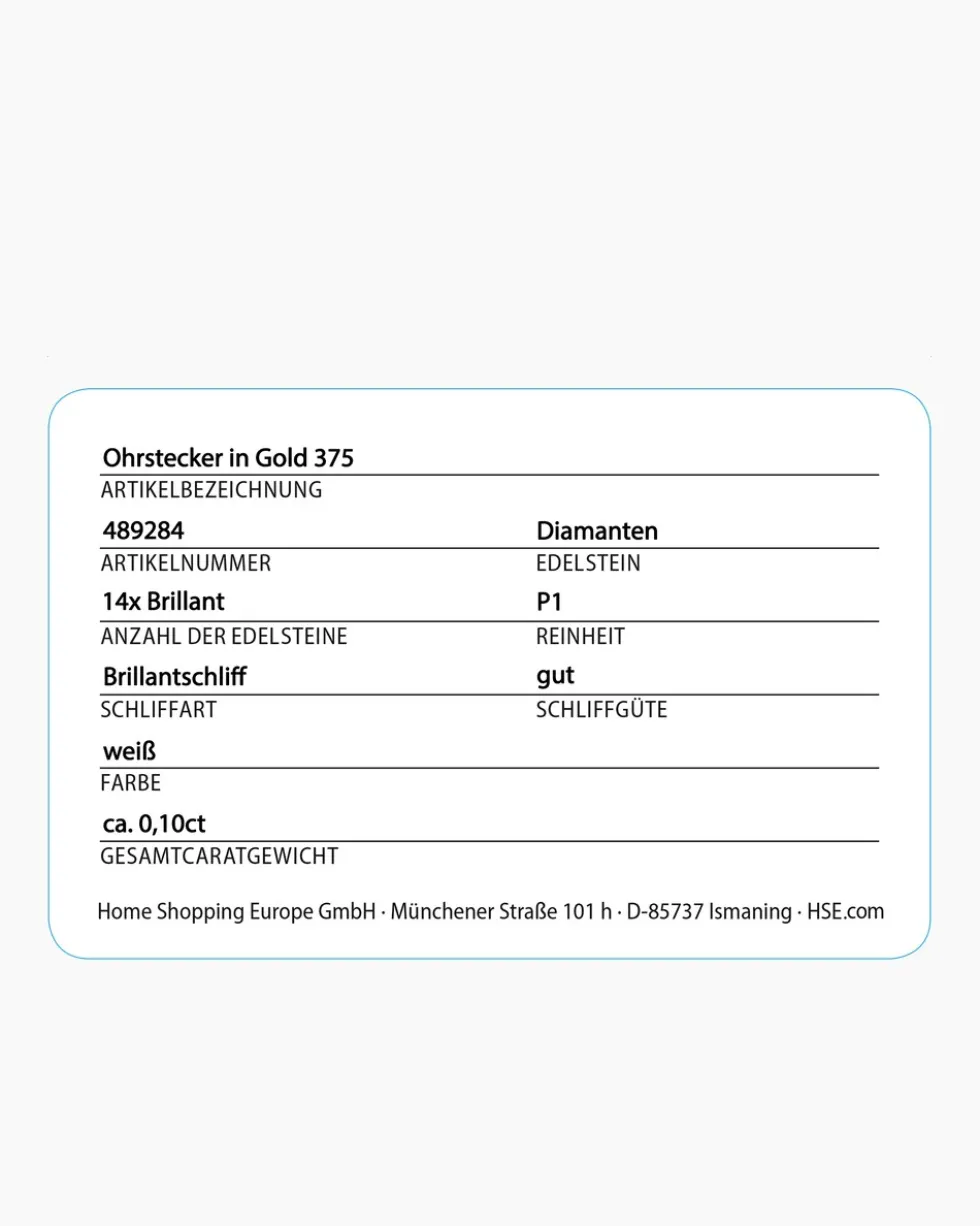 Brillant-Ohrstecker 0,10 ct