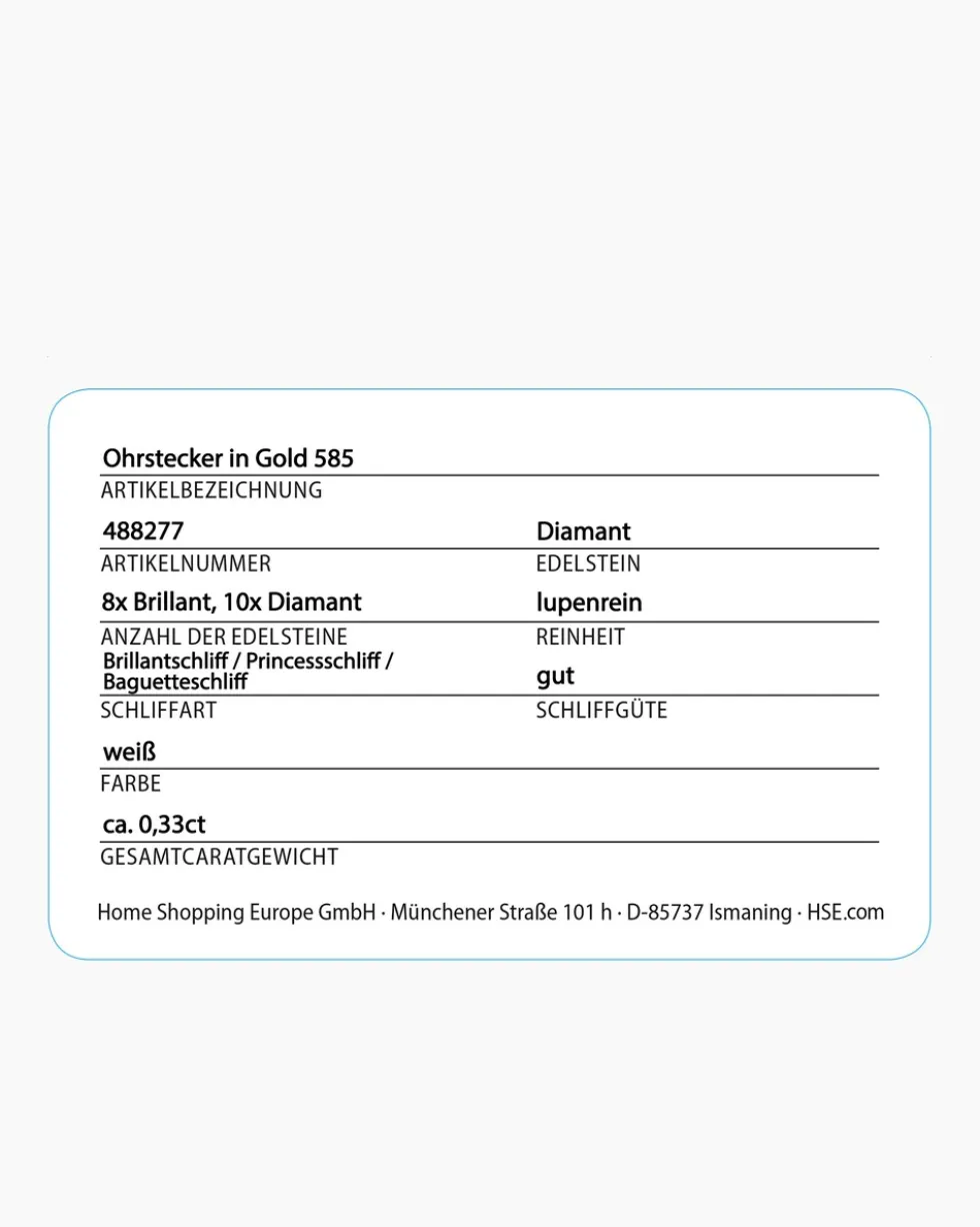 Brillant-Ohrstecker 0,33 ct