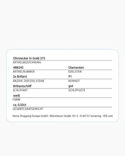 Brillant-Ohrstecker 0,50 ct