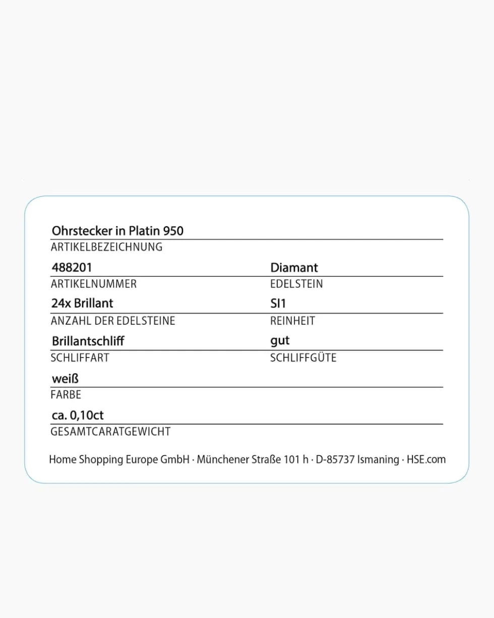 Brillant-Ohrstecker 0,10 ct