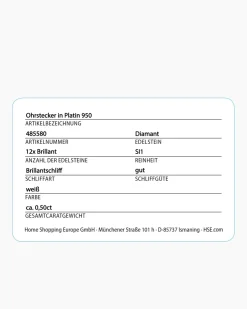 Brillant-Ohrstecker 0,50 ct