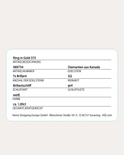 Brillantring 1,00 ct
