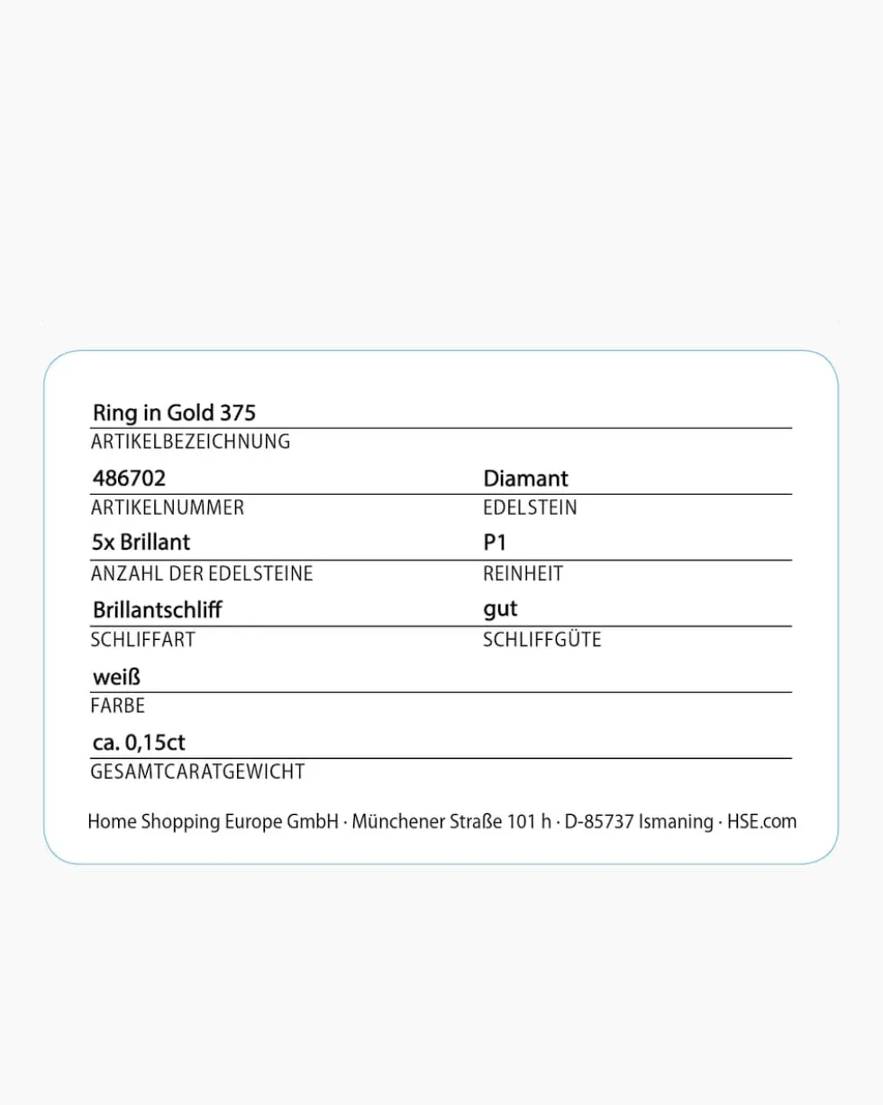 Brillantring 0,15 ct