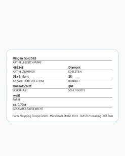 Brillantring 0,70 ct