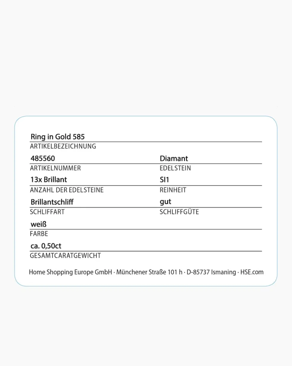 Brillantring 0,50 ct