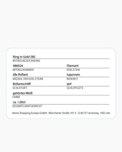 Brillantring 1,00 ct
