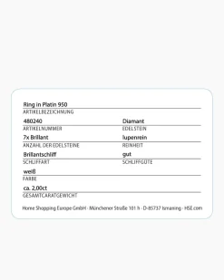 Brillantring 2,0 ct