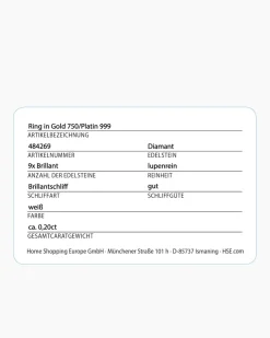 Brillantring 0,20 ct