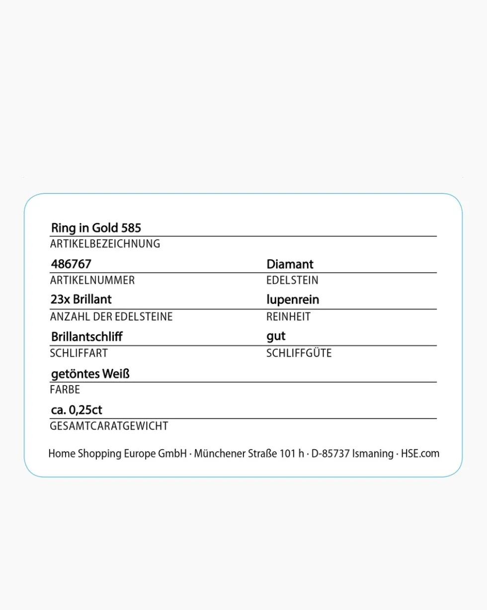 Brillantring 0,25 ct