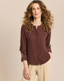 Bubble Crepe Bluse