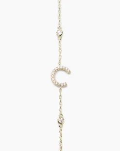 Buchstaben-Armband mit Zirkonia