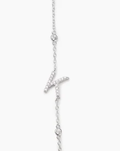 Buchstaben-Armband mit Zirkonia