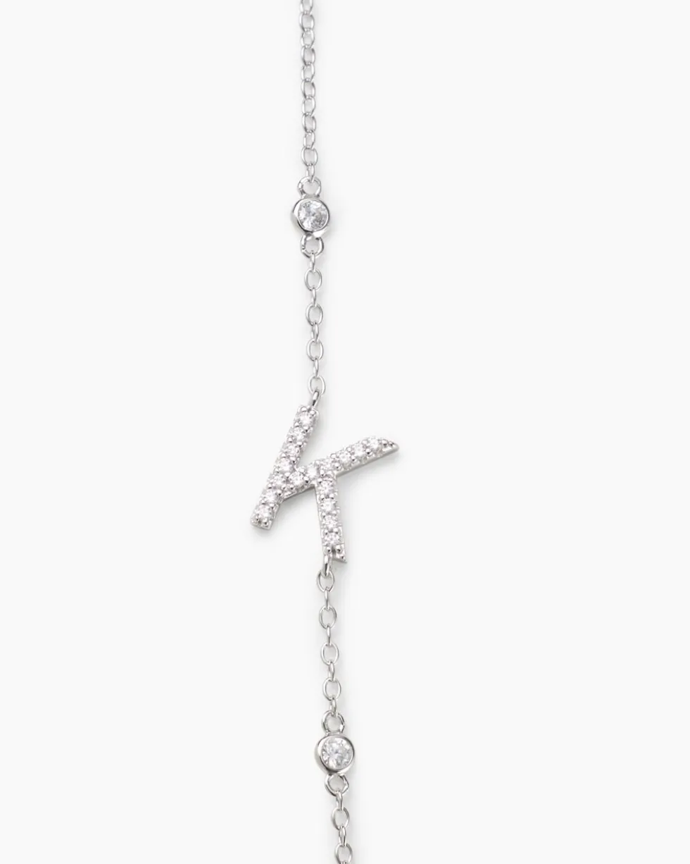 Buchstaben-Armband mit Zirkonia
