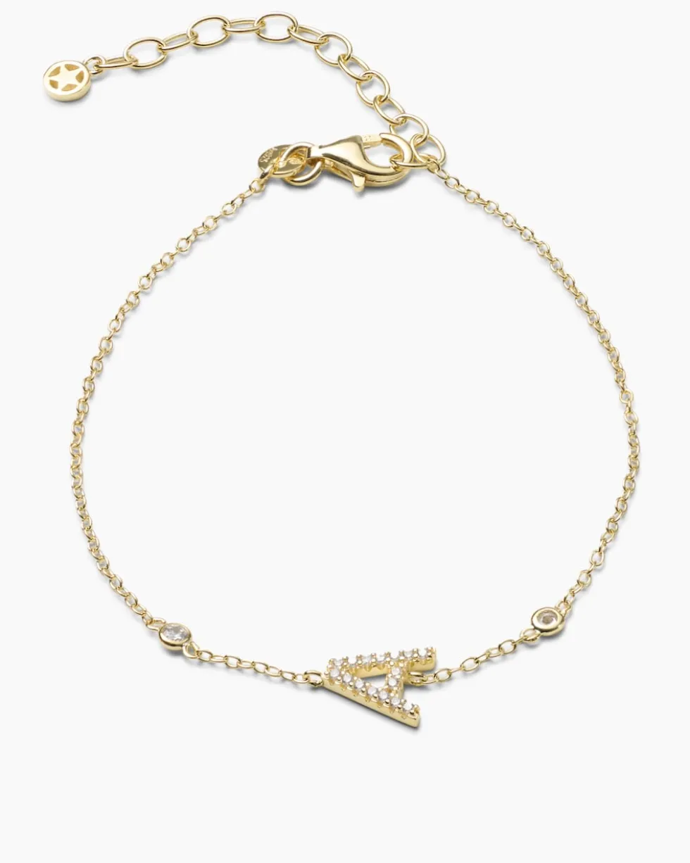 Buchstaben-Armband mit Zirkonia