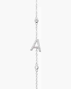 Buchstaben-Armband mit Zirkonia