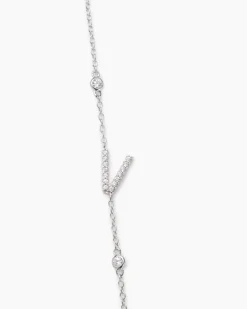 Buchstaben-Armband mit Zirkonia