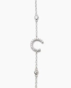 Buchstaben-Armband mit Zirkonia