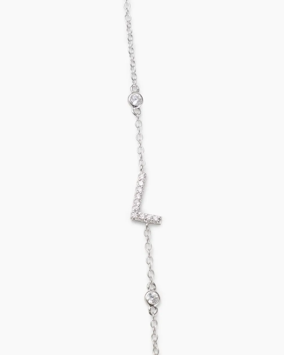Buchstaben-Armband mit Zirkonia
