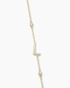 Buchstaben-Armband mit Zirkonia
