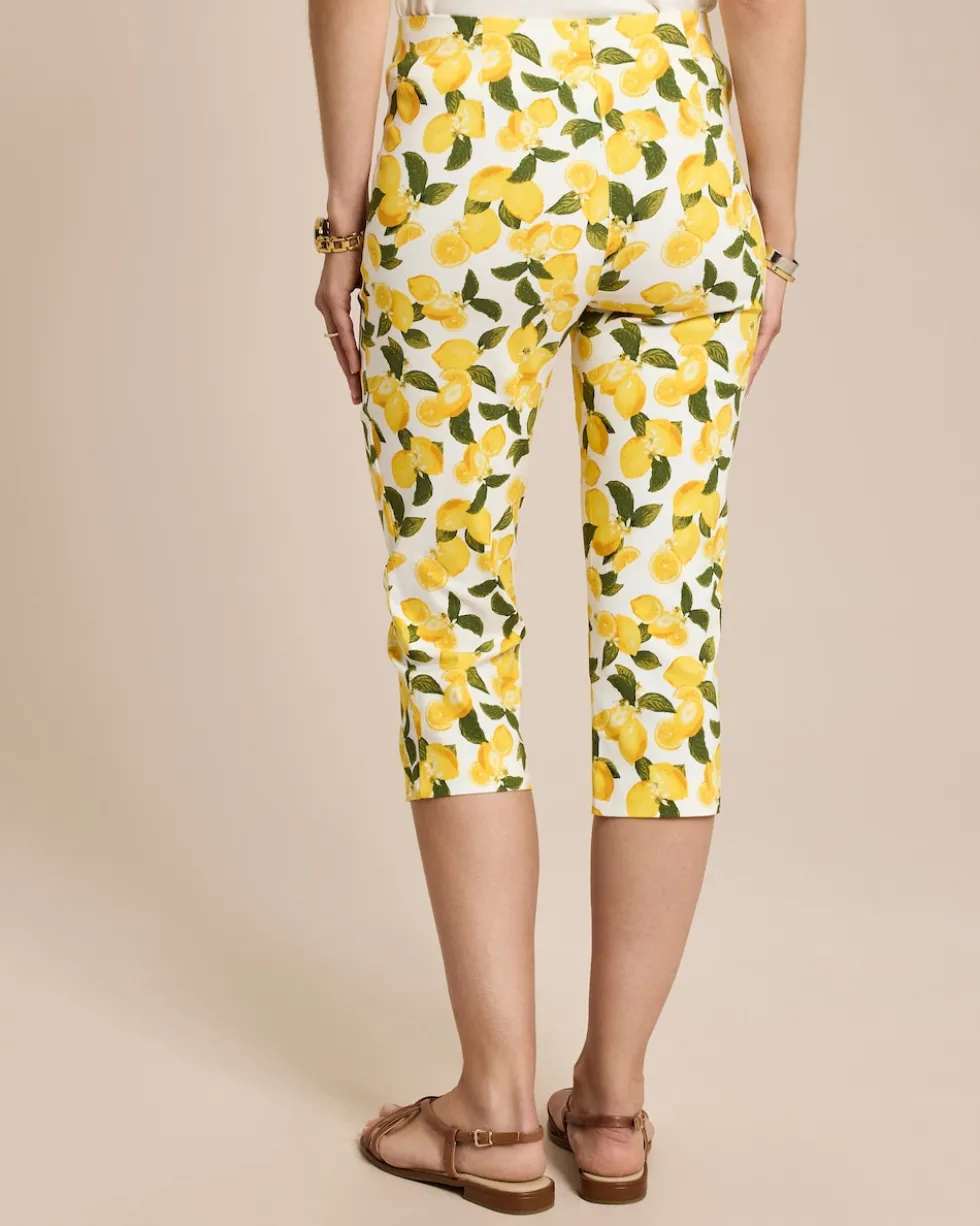 Capri Schlupfhose mit Zitronen-Druck