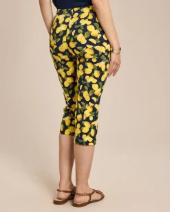Capri Schlupfhose mit Zitronen-Druck