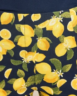 Capri Schlupfhose mit Zitronen-Druck