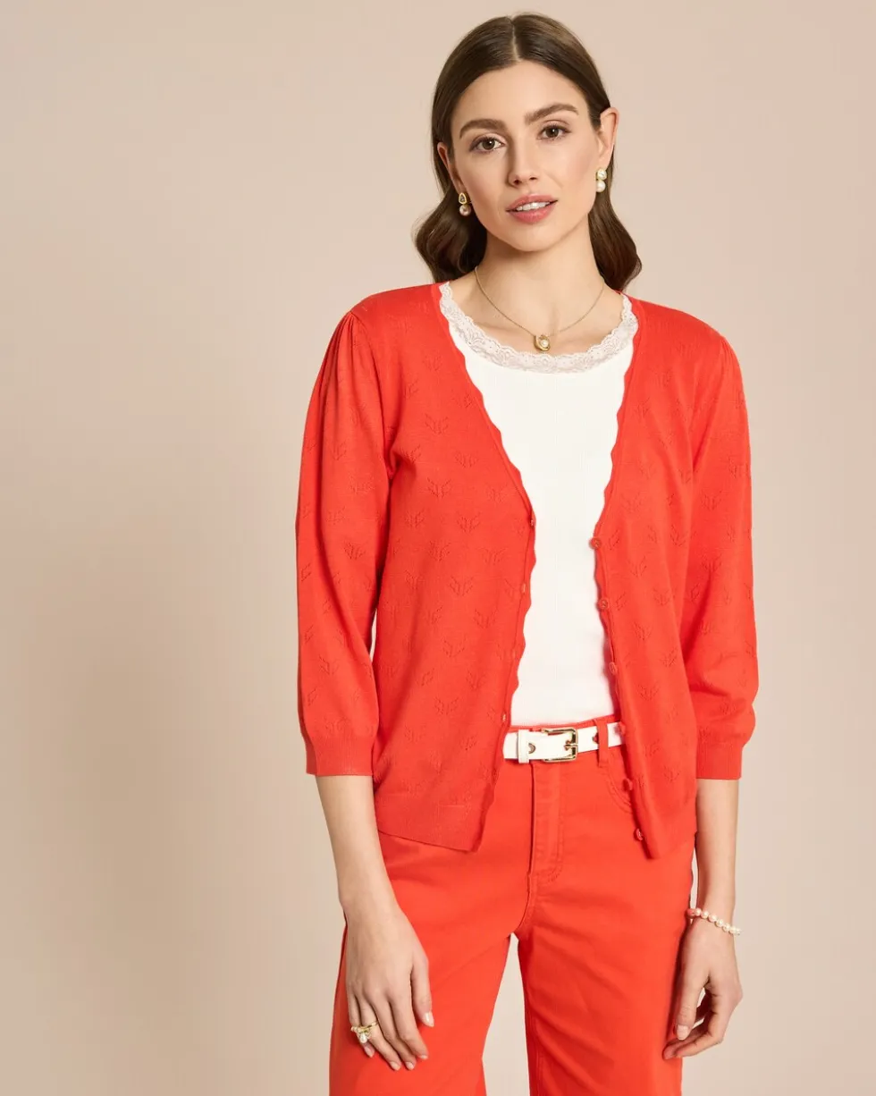 Cardigan Ajourstrick