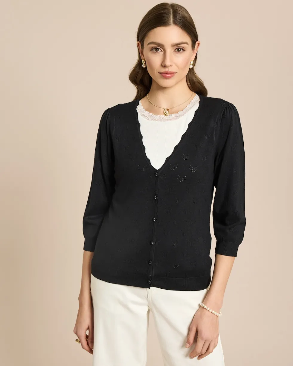 Cardigan Ajourstrick