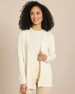 Cardigan 1/1-Arm mit Ajour-Rippe
