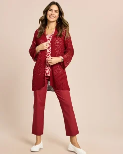 Cardigan in Häkel-Optik