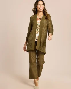 Cardigan in Häkel-Optik