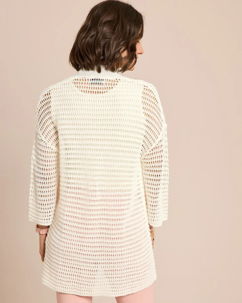 Cardigan in Häkel-Optik