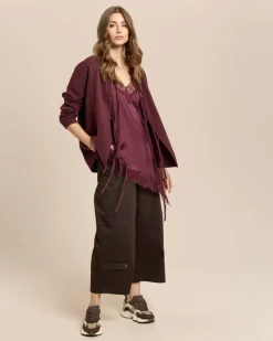 Cardigan mit Bindedetails