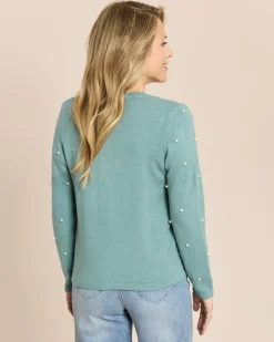 Cardigan mit Perlen
