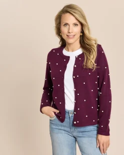 Cardigan mit Perlen