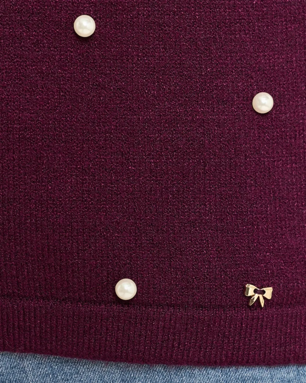 Cardigan mit Perlen