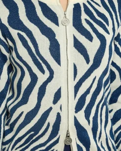 Cardigan Zebra Jacquard
