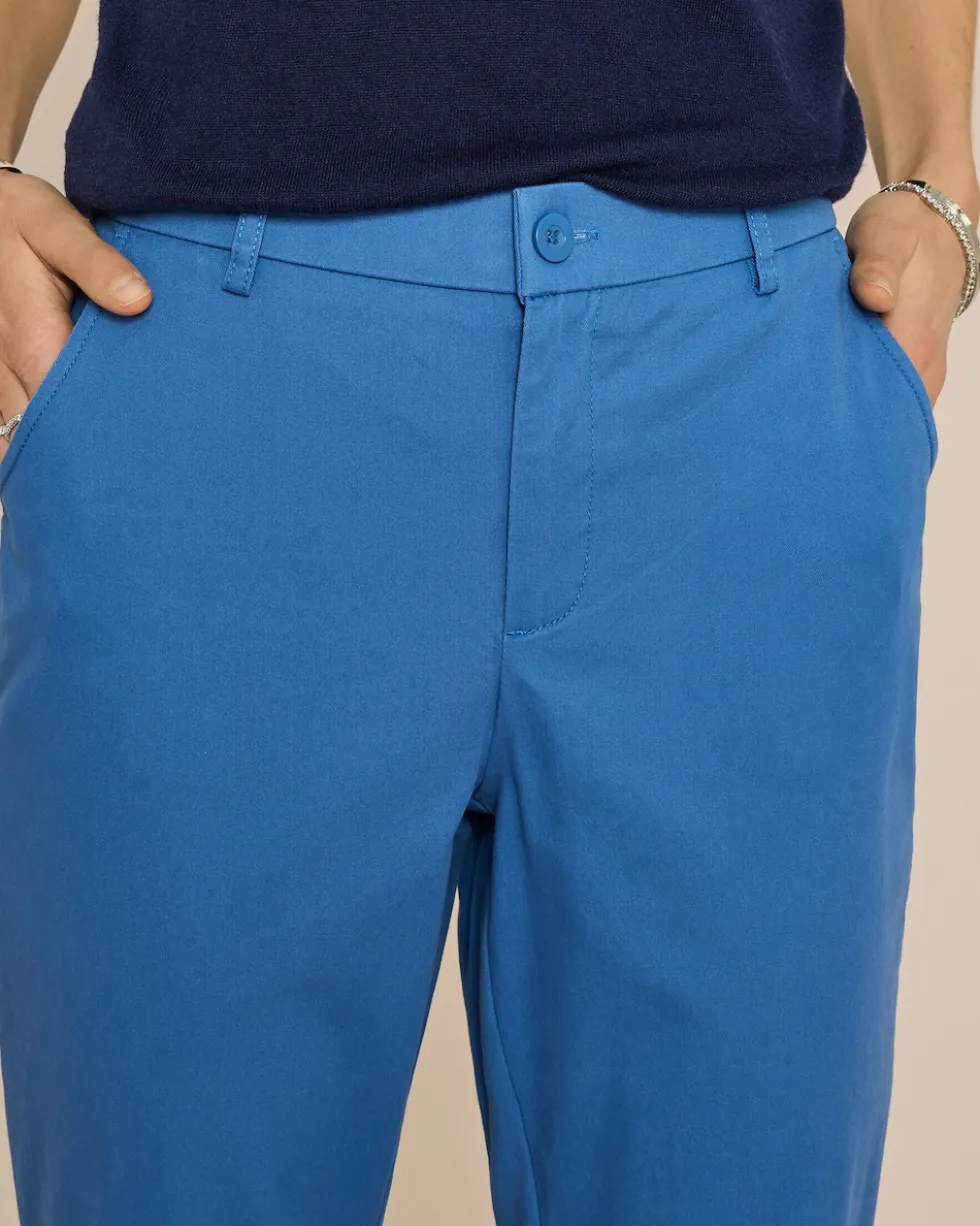 Chino in Cotton-Stretch mit Silk-Touch