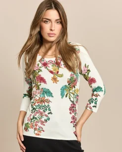 Classic Pullover Blumen