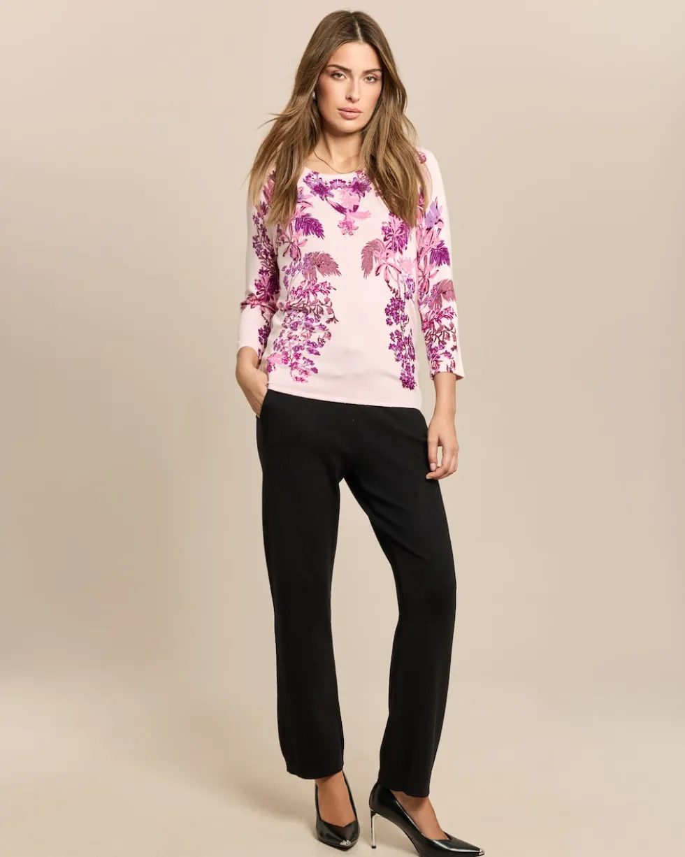 Classic Pullover Blumen