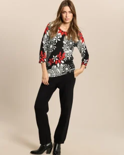 Classic Pullover mit Blumendruck