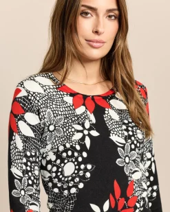 Classic Pullover mit Blumendruck