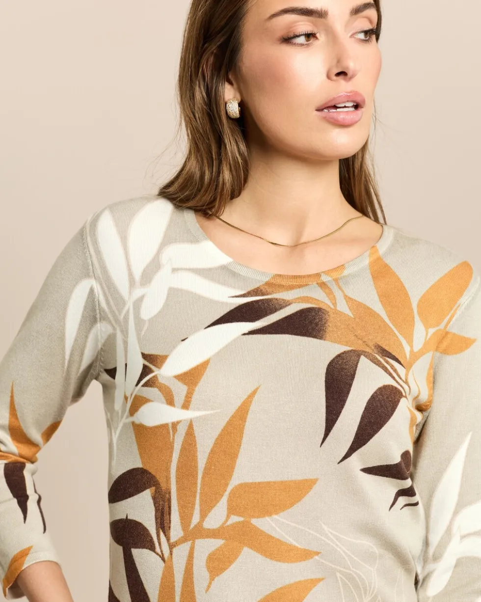 Classic Pullover Palmendruck