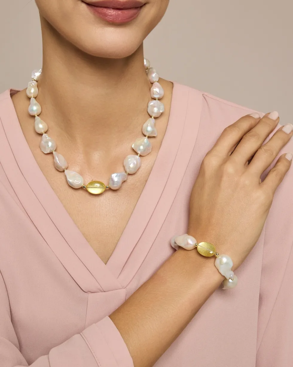 Collier aus Süßwasserzuchtperlen